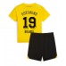 Günstige Borussia Dortmund Julian Brandt #19 Babykleidung Heim Fussballtrikot Kinder 2023-24 Kurzarm (+ kurze hosen)